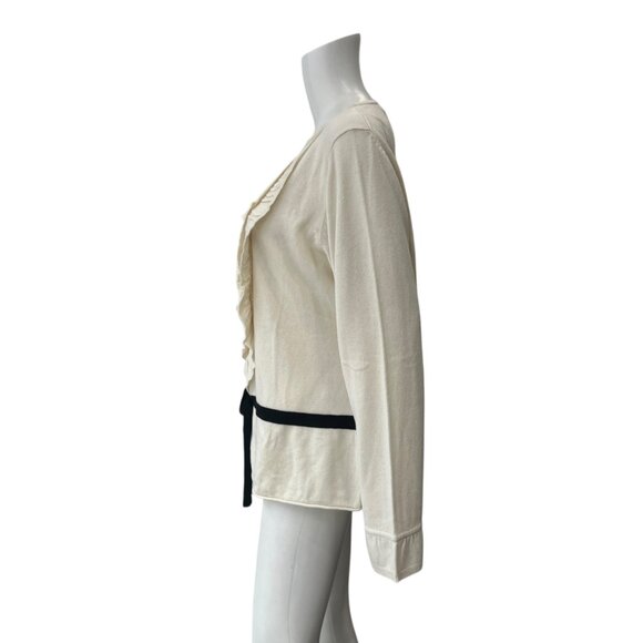 NWT Marina Rinaldi Ivory Knit Ruched Button Sweater Blouse Top size Large - Picture 6 of 8